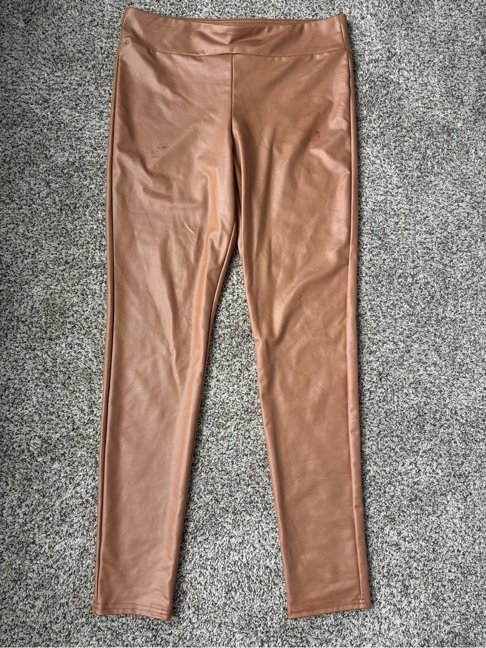 Leather Leggings Brown Size XL